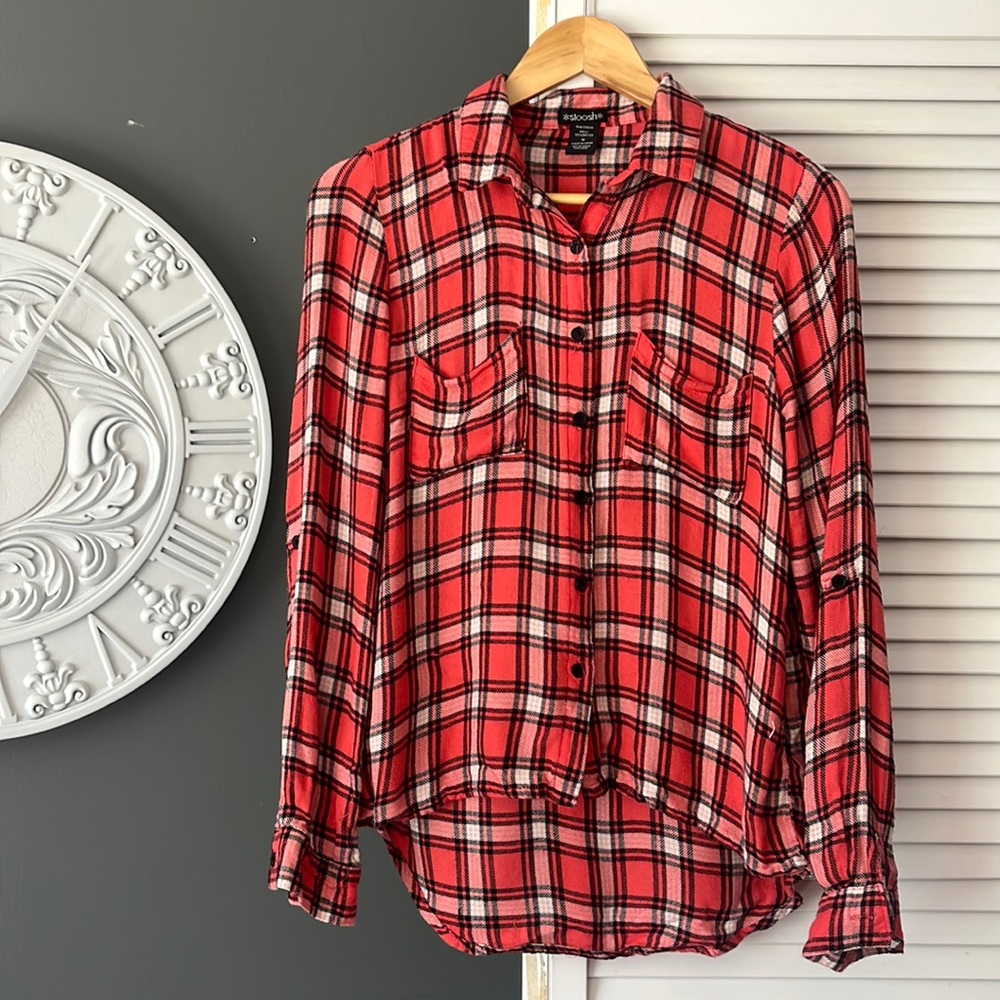 🔴Orange flannel